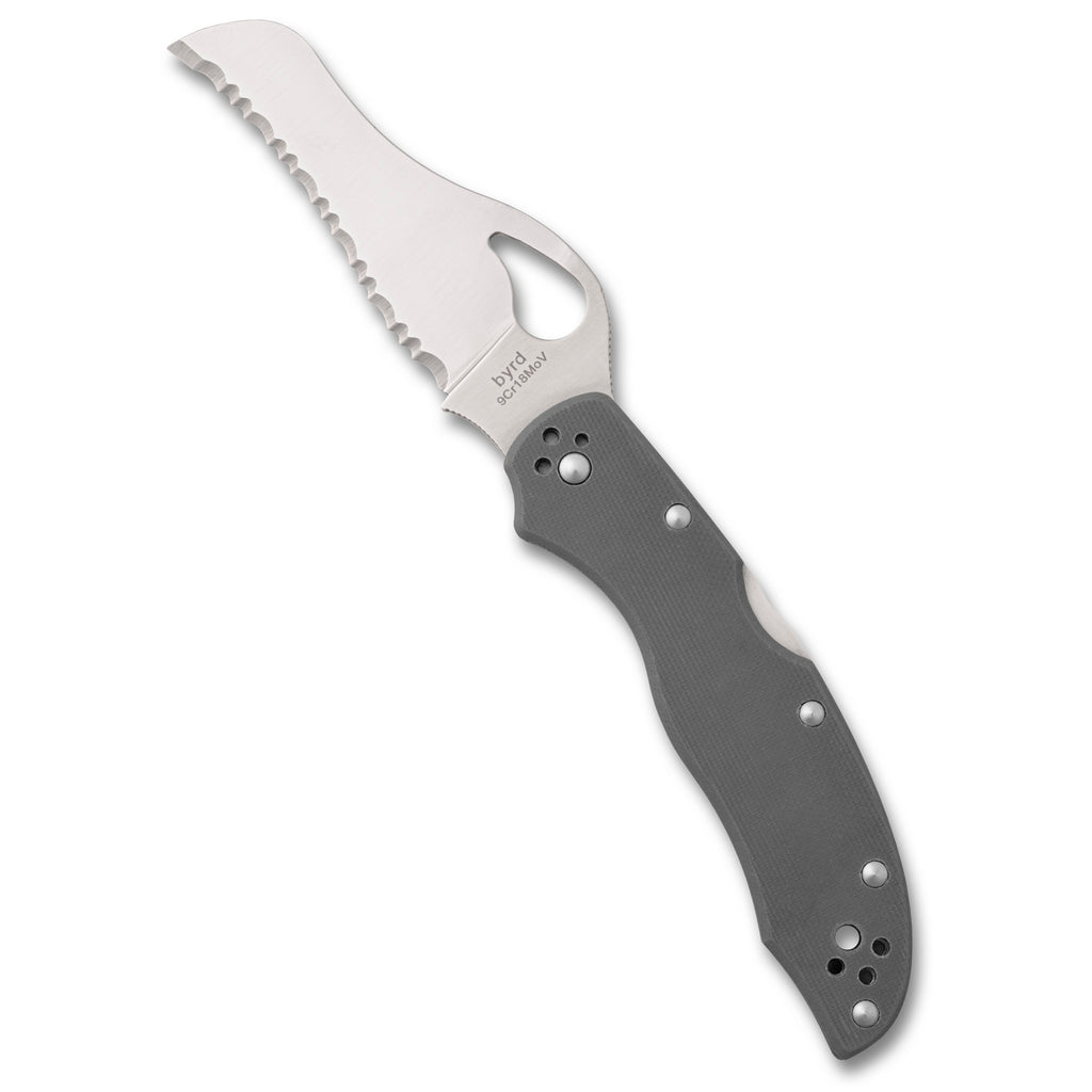 Spyderco Gooney 3.44-inch Folding Knife with SpyderEdge and Gray Handle