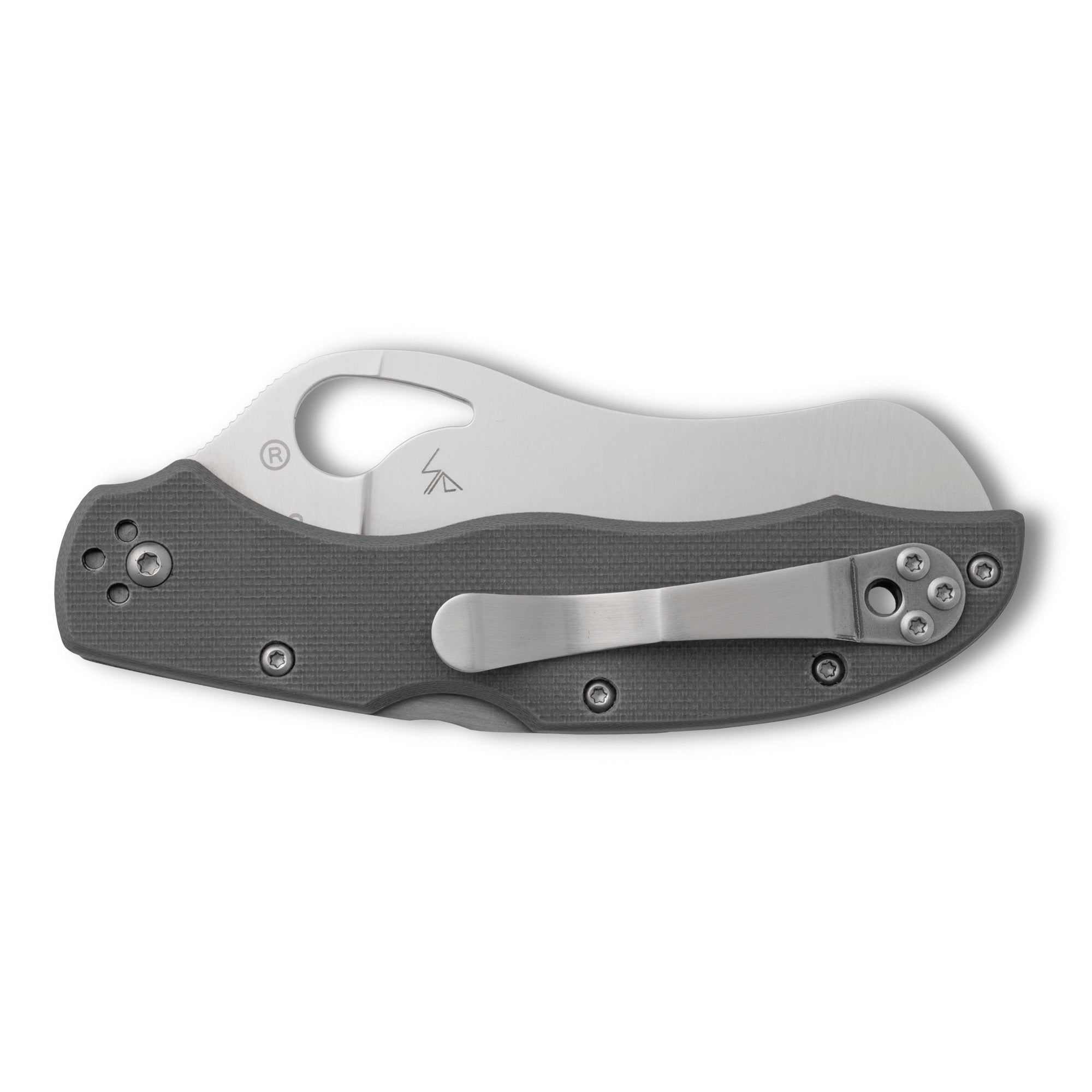 Spyderco Gooney 3.44-inch Folding Knife with SpyderEdge and Gray Handle