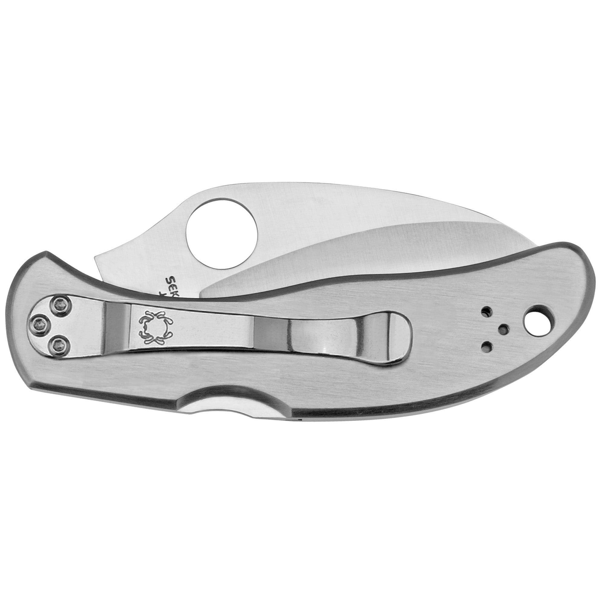 Spyderco Harpy Folding Knife with VG-10 Steel - Silver Finish