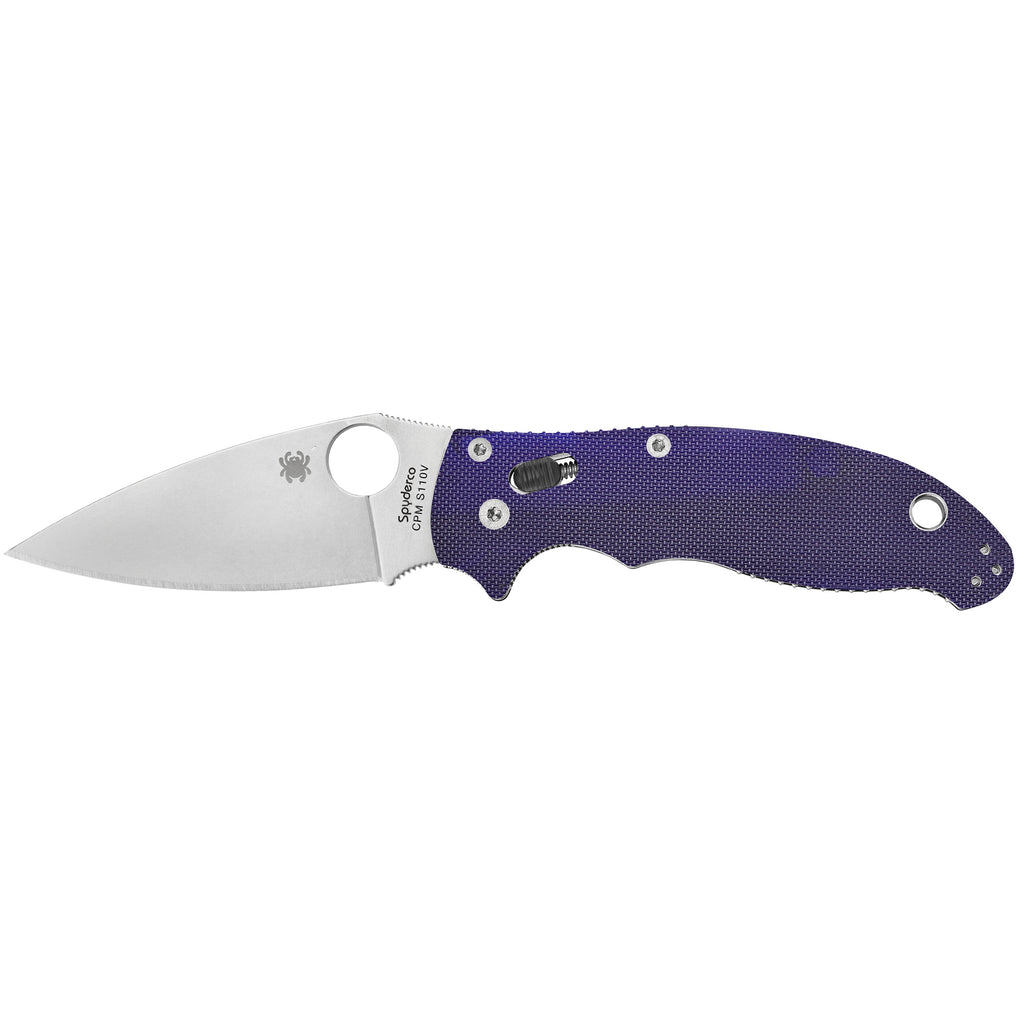 Spyderco Manix 2 Folding Knife with CPM-S110V Steel - Dark Blue, 3.375" Blade