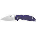 Spyderco Manix 2 Folding Knife with CPM-S110V Steel - Dark Blue, 3.375" Blade