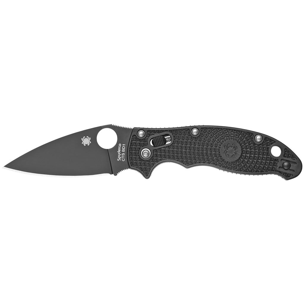 Spyderco Manix 2 Lightweight Folding Knife in Black with CTS BD1N Blade – Model C101PBBK2