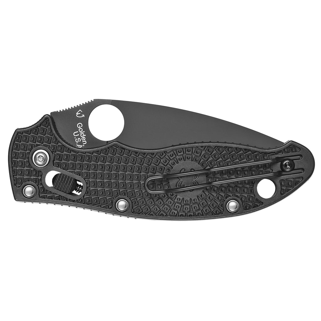 Spyderco Manix 2 Lightweight Folding Knife in Black with CTS BD1N Blade – Model C101PBBK2