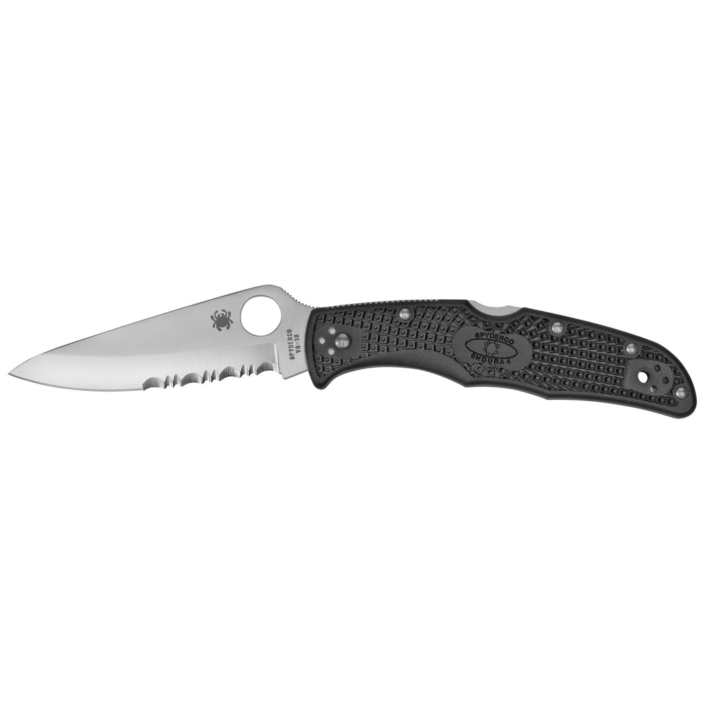 Spyderco Endura 4 Folding Knife with VG-10 Blade and Black Handle
