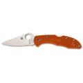 Spyderco Delica 4 Folding Knife with VG-10 Blade and Orange Handle