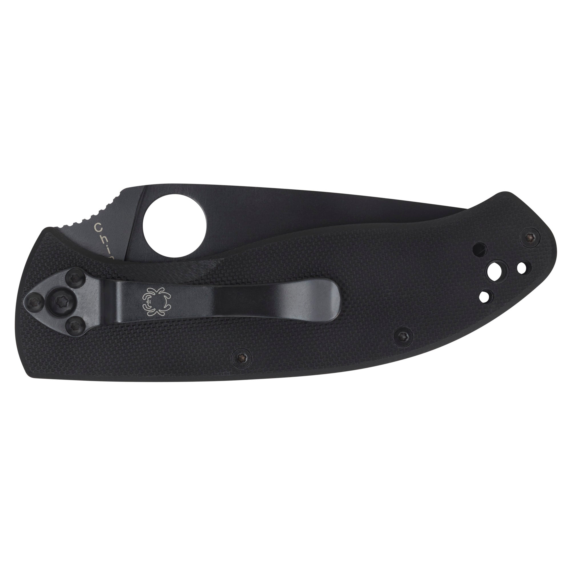 Spyderco Tenacious Folding Knife with Black G-10 Handle and 8Cr13MoV Blade, Model C122GBBKPS