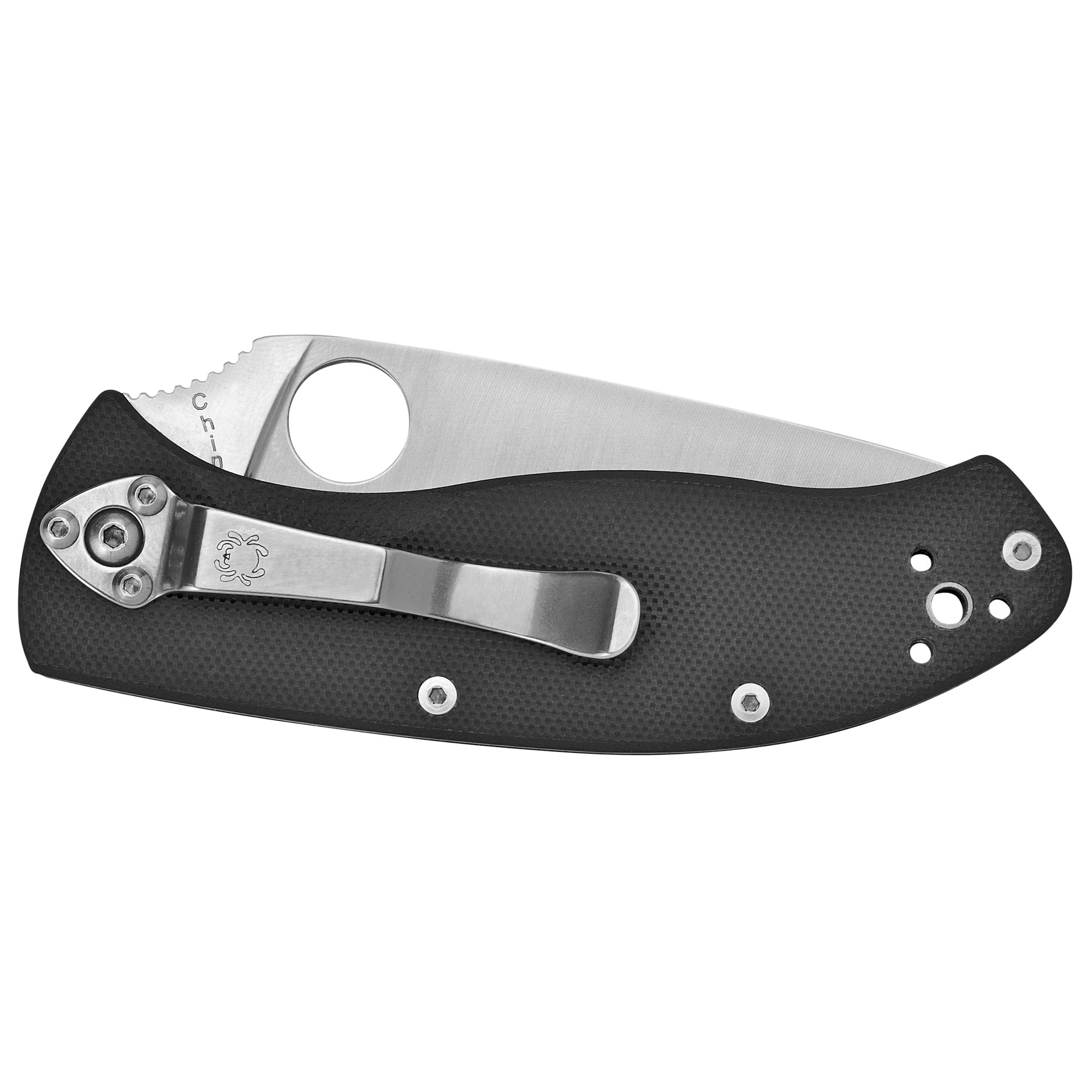 Spyderco Tenacious G-10 Plain Edge Folding Knife C122GP