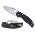 Spyderco Sage 6 Button-Release Compression Lock Folding Knife - CPM S30V Steel, Silver Handle