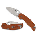 Spyderco Sage 5 Folding Knife with CPM REX 121 Steel and Burnt-Orange G-10 Scales