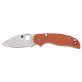 Spyderco Sage 6 CPM REX 121 Folding Knife with Orange G-10 Handle - Model C123GPBOR