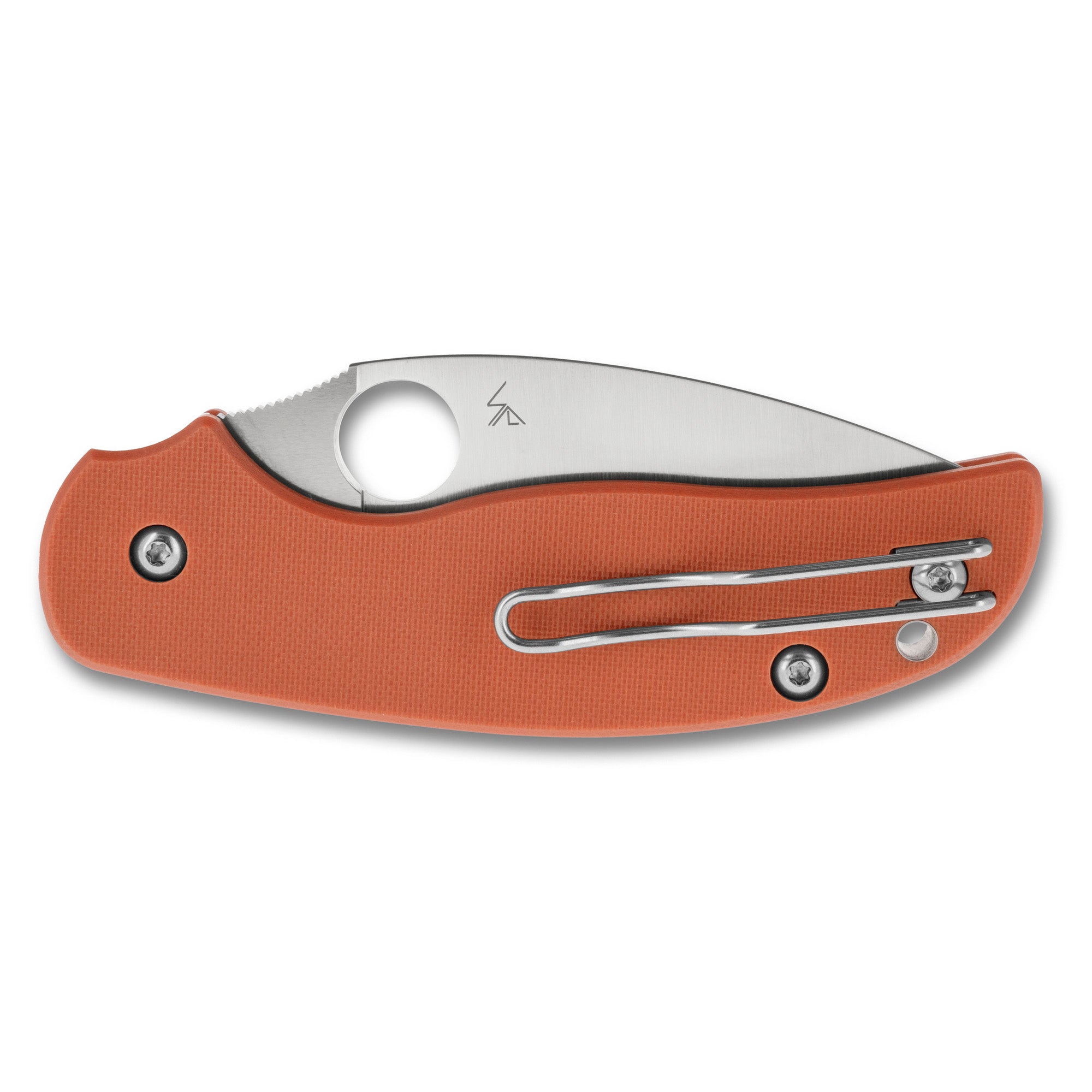 Spyderco Sage 6 CPM REX 121 Folding Knife with Orange G-10 Handle - Model C123GPBOR