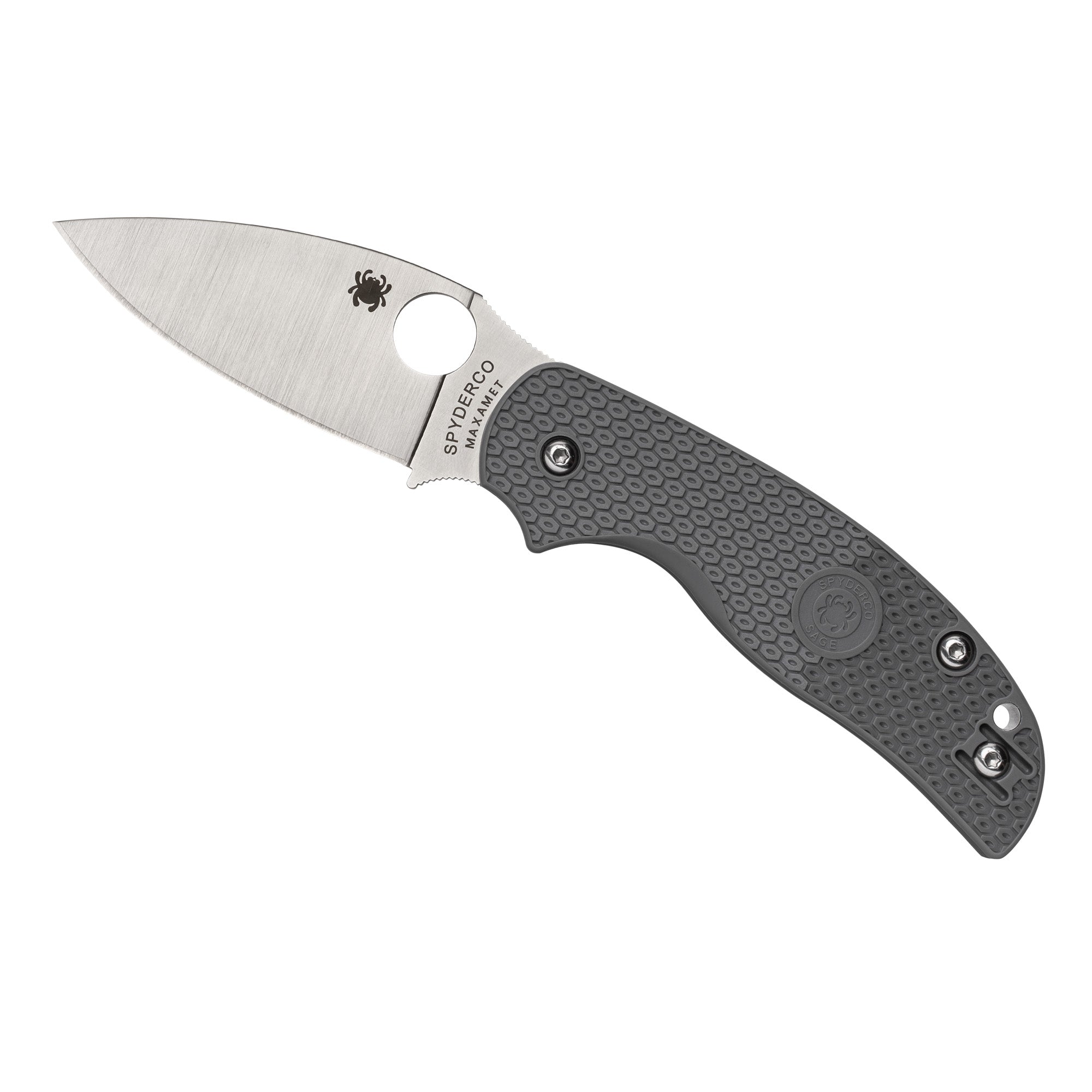 Spyderco Sage 5 Lightweight Maxamet Folding Knife - Gray, Model C123PGY