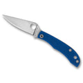 Spyderco Honeybee G-10 Folding Knife - Blue, 1.68 inch Plain Edge, Model C137GBLP