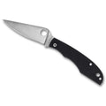 Spyderco Grasshopper G-10 Folding Knife with Black Handle and Plain Edge