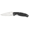 Spyderco Resilience Folding Knife with Black G10 Handle and Plain Edge – Model C142GP
