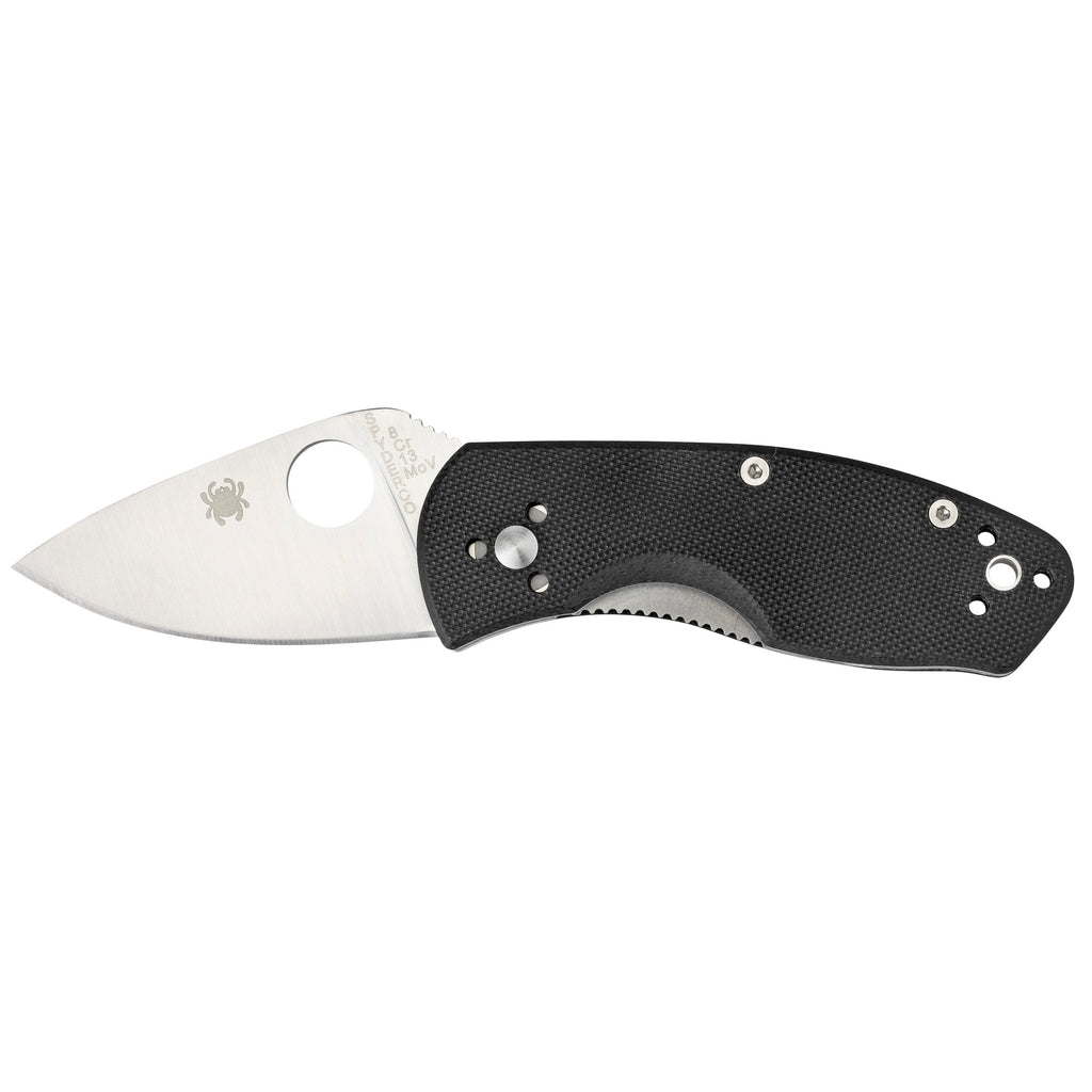 Spyderco Ambitious Folding Knife with 8Cr13MoV Steel and Black G-10 Handle