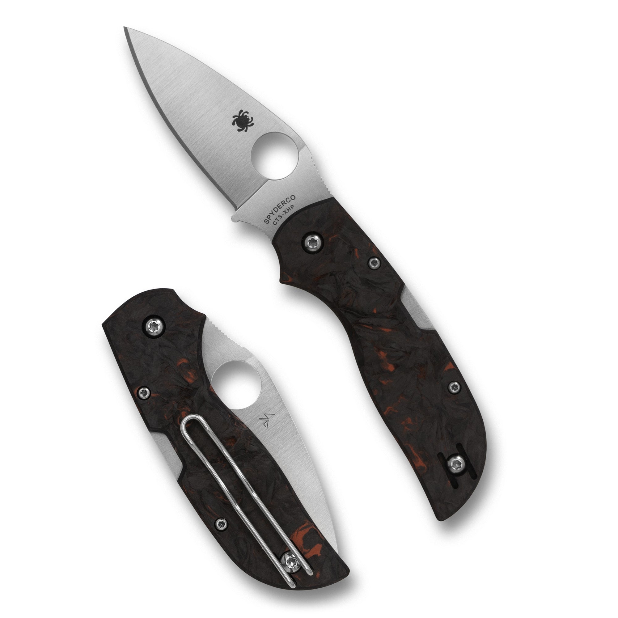 Spyderco Chaparral Red Fatcarbon Carbon Fiber Folding Knife – Precision-Engineered Compact Design