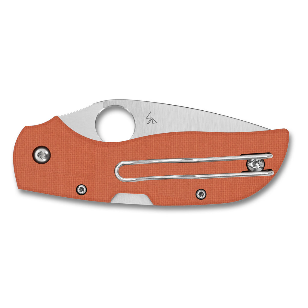 Spyderco Chaparral Folding Knife with CPM REX 121 Blade - 2.8 inches, Orange Handle