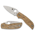 Spyderco Chaparral SlipIt Folding Knife with Birdseye Maple Handle and Plain Edge