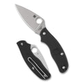 Spyderco Metropolitan Folding Knife C213PBK with M398 Steel Blade and FRN Handle