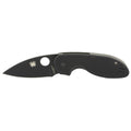 Spyderco Efficient Folding Knife with Black G-10 Handle and Plain Edge - Model C216GPBBK