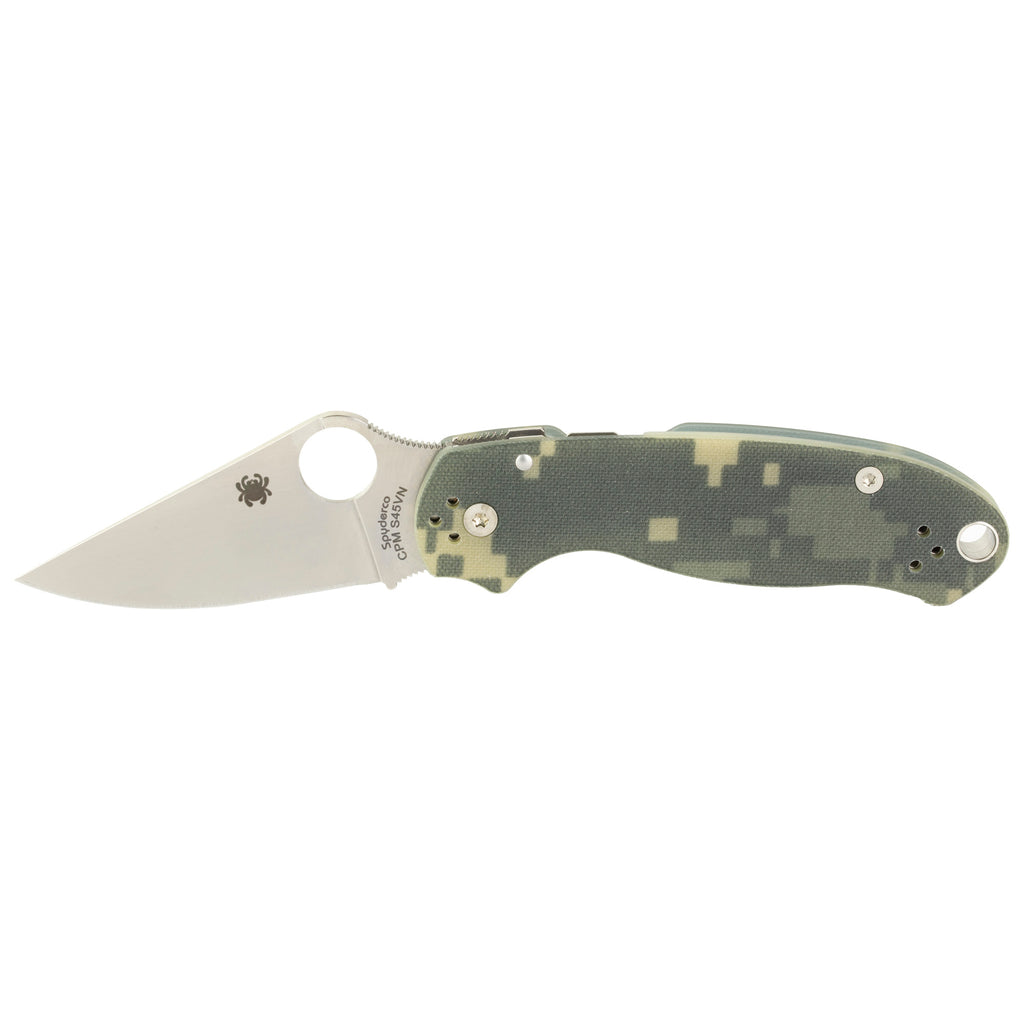Spyderco Para 3 Folding Knife with CPM S45VN Blade and Camo Handle