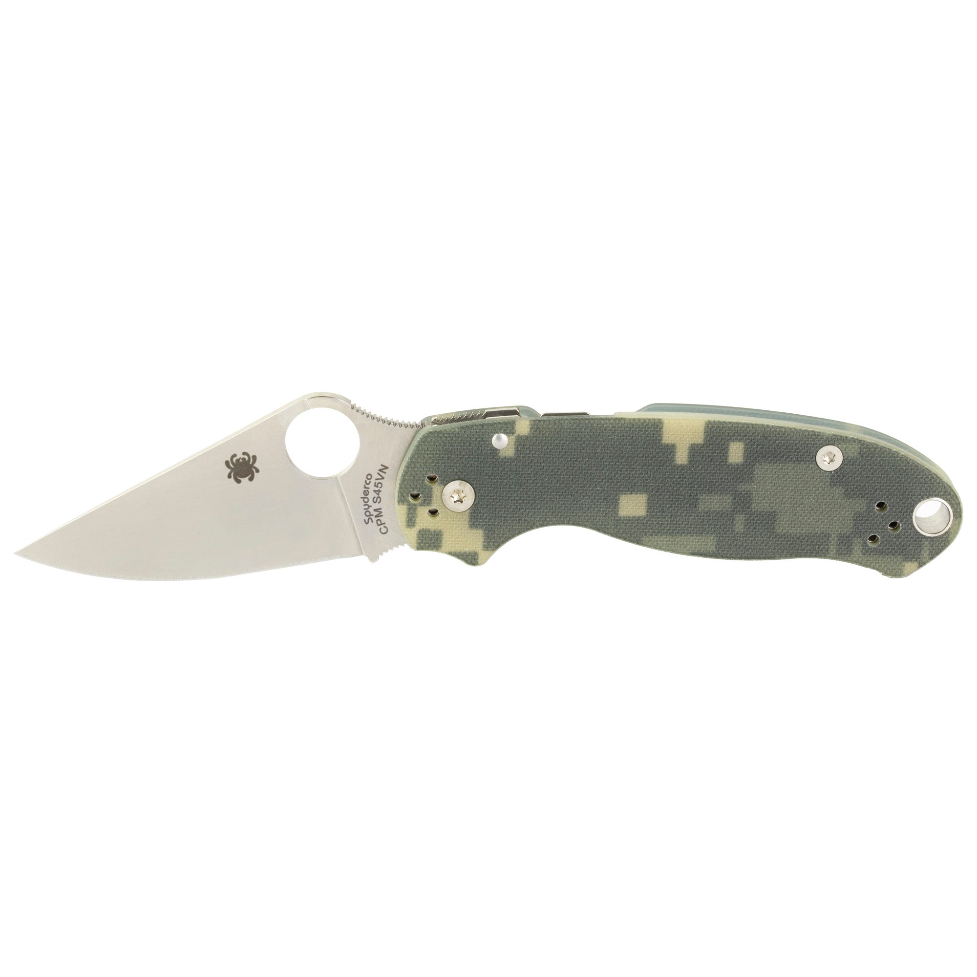 Spyderco Para 3 Folding Knife with CPM S45VN Blade and Camo Handle