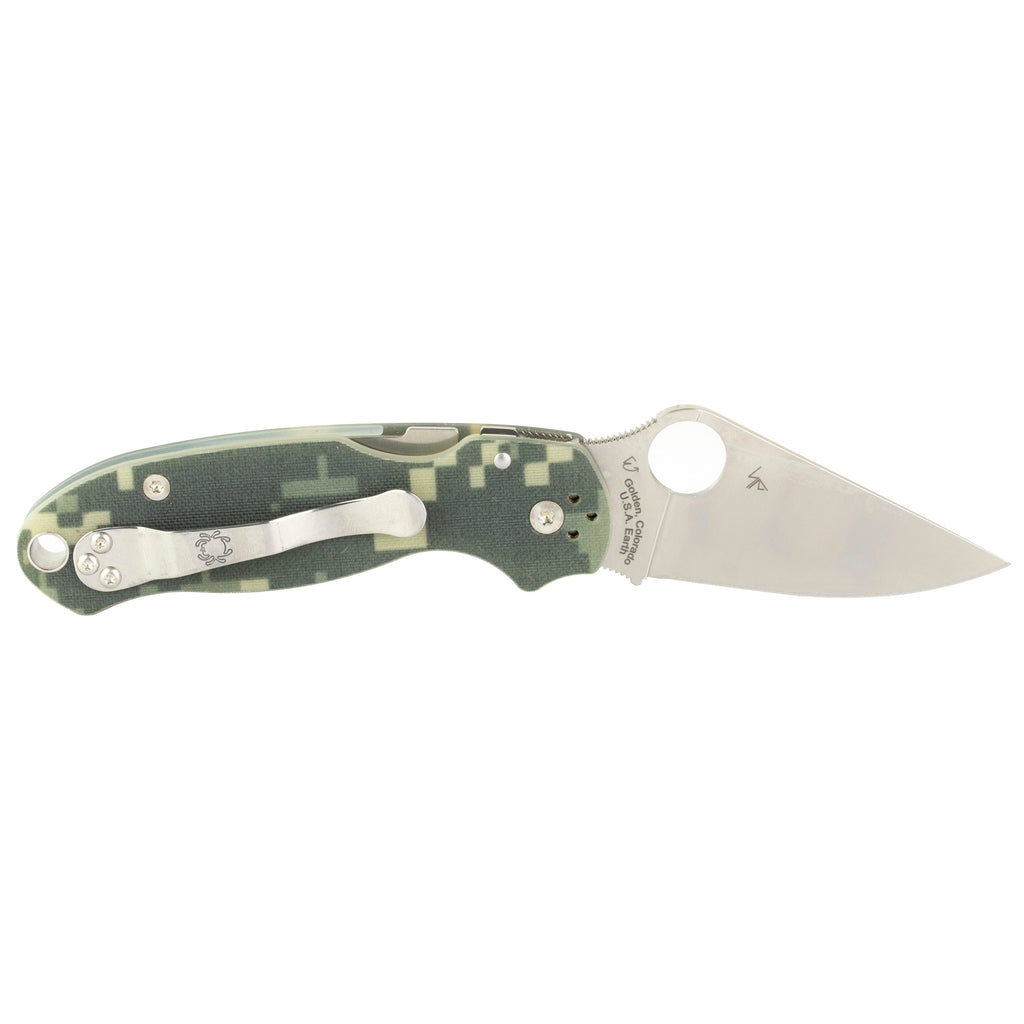 Spyderco Para 3 Folding Knife with CPM S45VN Blade and Camo Handle