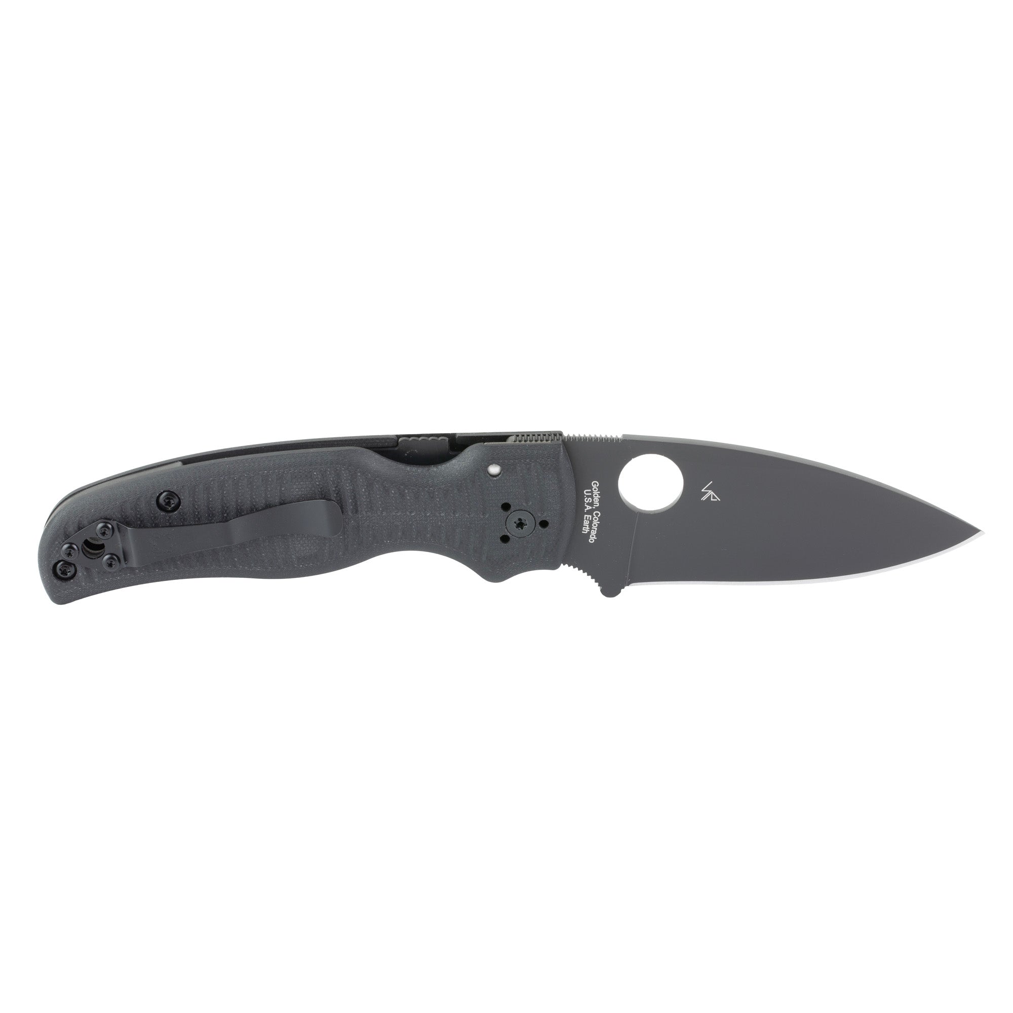 Spyderco Shaman Salt Folding Knife - 3.58-inch CPM MagnaCut Blade in Black