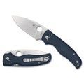 Spyderco Shaman C229GPCBL Folding Knife with Blue G-10 Handle and CPM SPY27 Steel