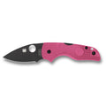 Spyderco Lil Native Lightweight Folding Knife with Pink Handle and CTS BD1N Blade - Model C230PPNBK
