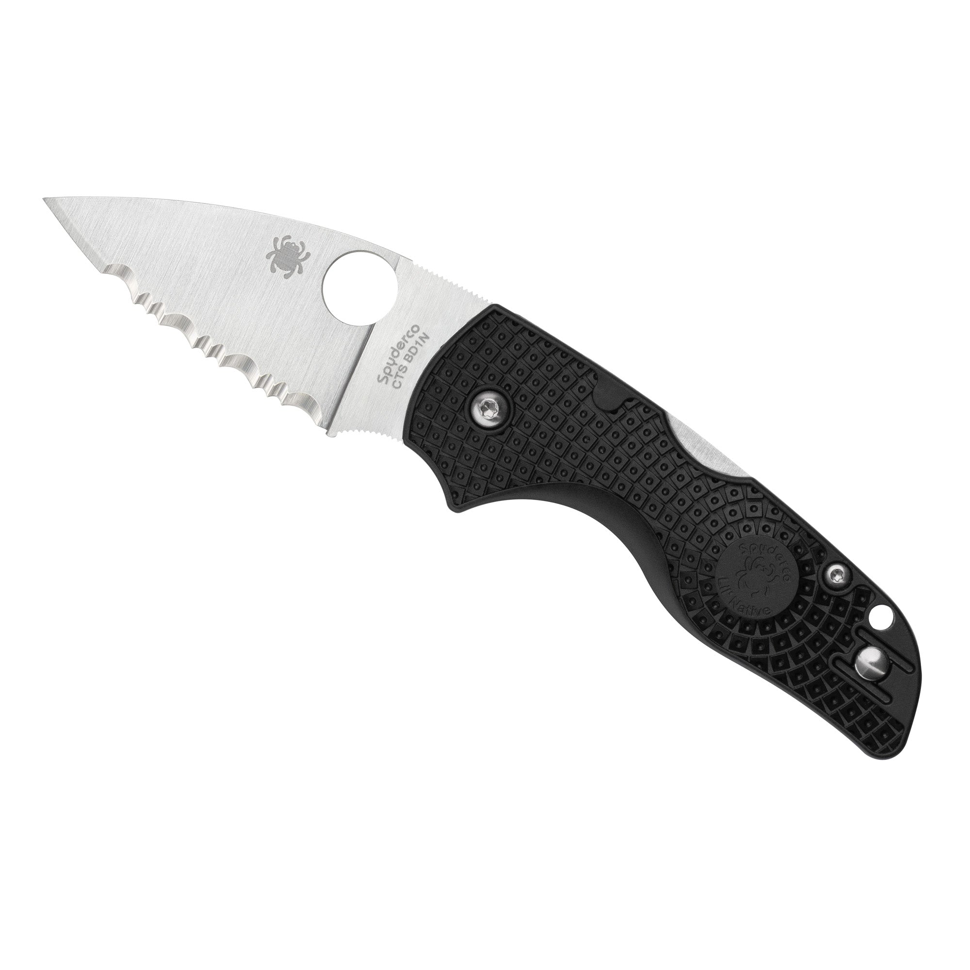 Spyderco Lil Native Lightweight Folding Knife with CTS BD1N Blade and Fiberglass-Reinforced Nylon Handle
