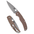 Spyderco Native Chief Folding Knife with CPM 15V Steel, 4.08 Inches, Brown G-10 Handle