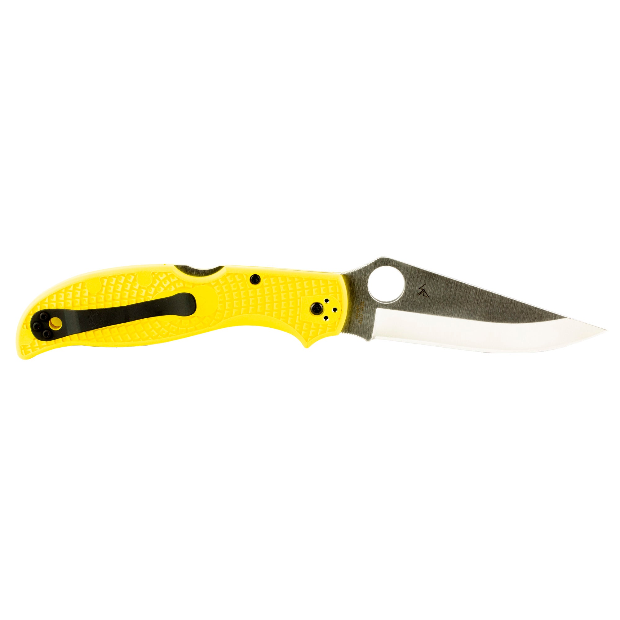 Spyderco Stretch 2 XL Salt Series Folding Knife with H-2 Steel and Bright Yellow Handle