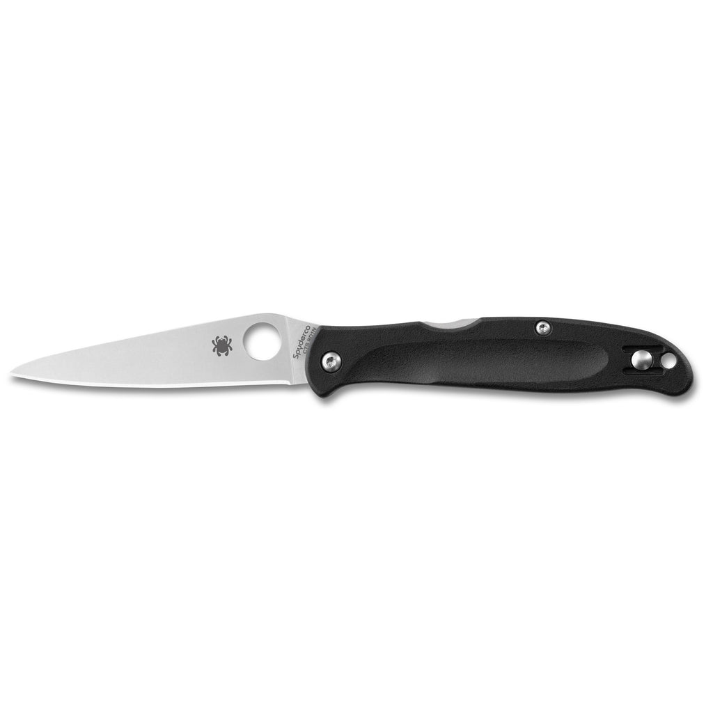 Spyderco Charisma Lightweight Folding Knife with CTS BD1N Steel - Black Handle