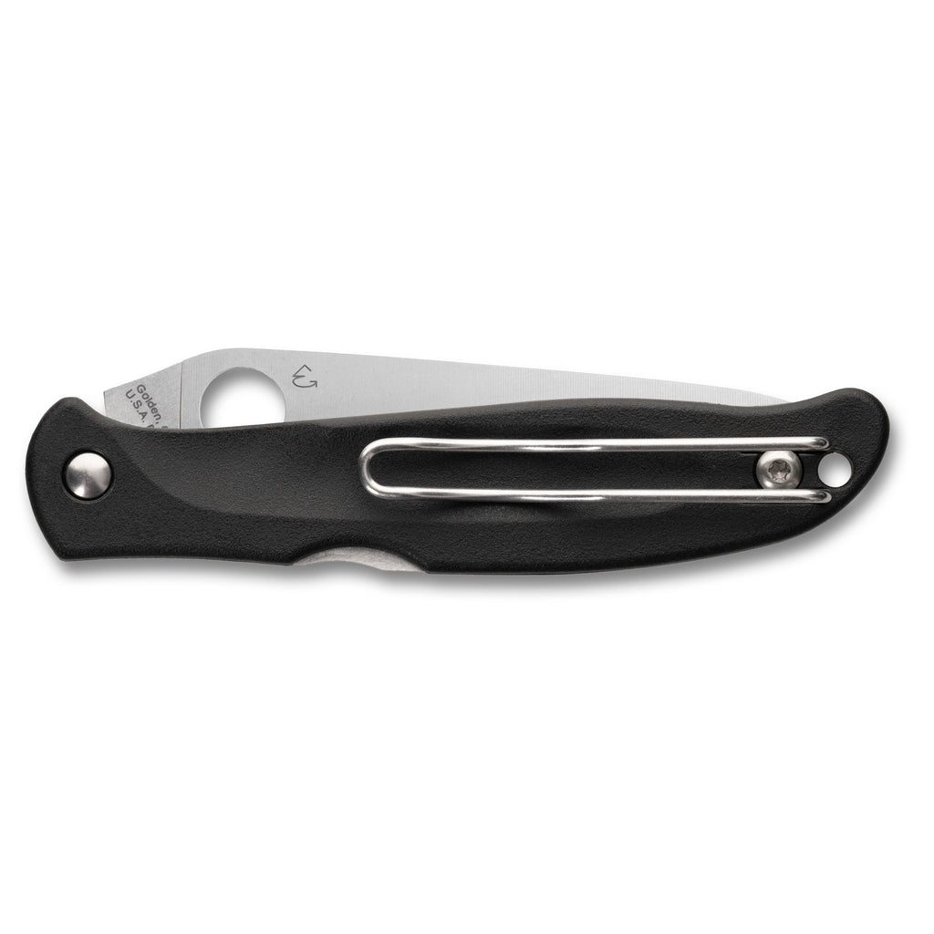 Spyderco Charisma Lightweight Folding Knife with CTS BD1N Steel - Black Handle