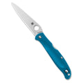 Spyderco Charisma LW Folding Knife with Blue FRN Handle and CTS BD1N Steel Blade