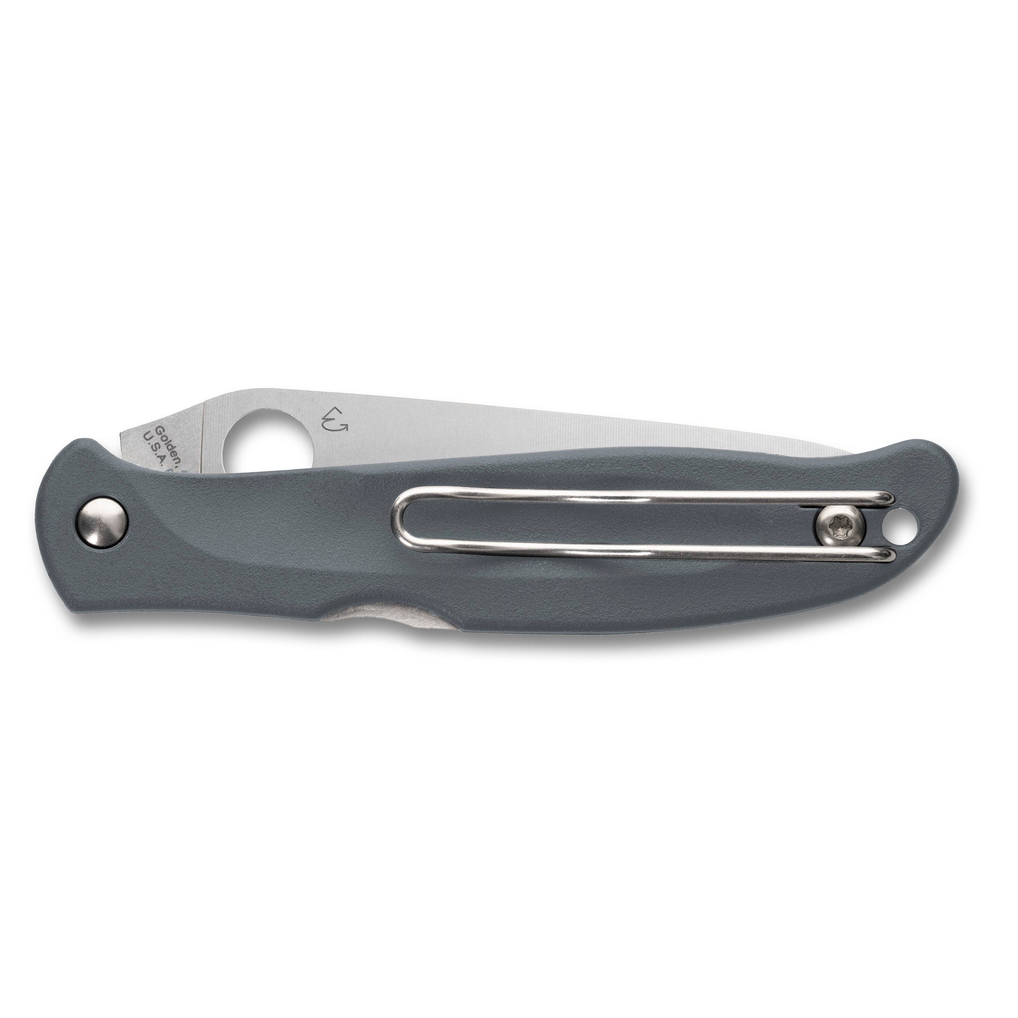 Spyderco Charisma Lightweight Folding Knife with CTS BD1N Steel, Gray Handle