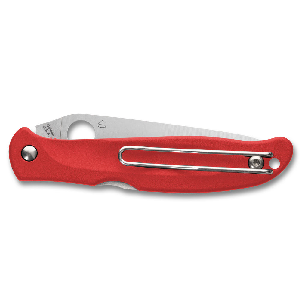 Spyderco Charisma Lightweight Folding Knife with Red Handle – Model C259PRD