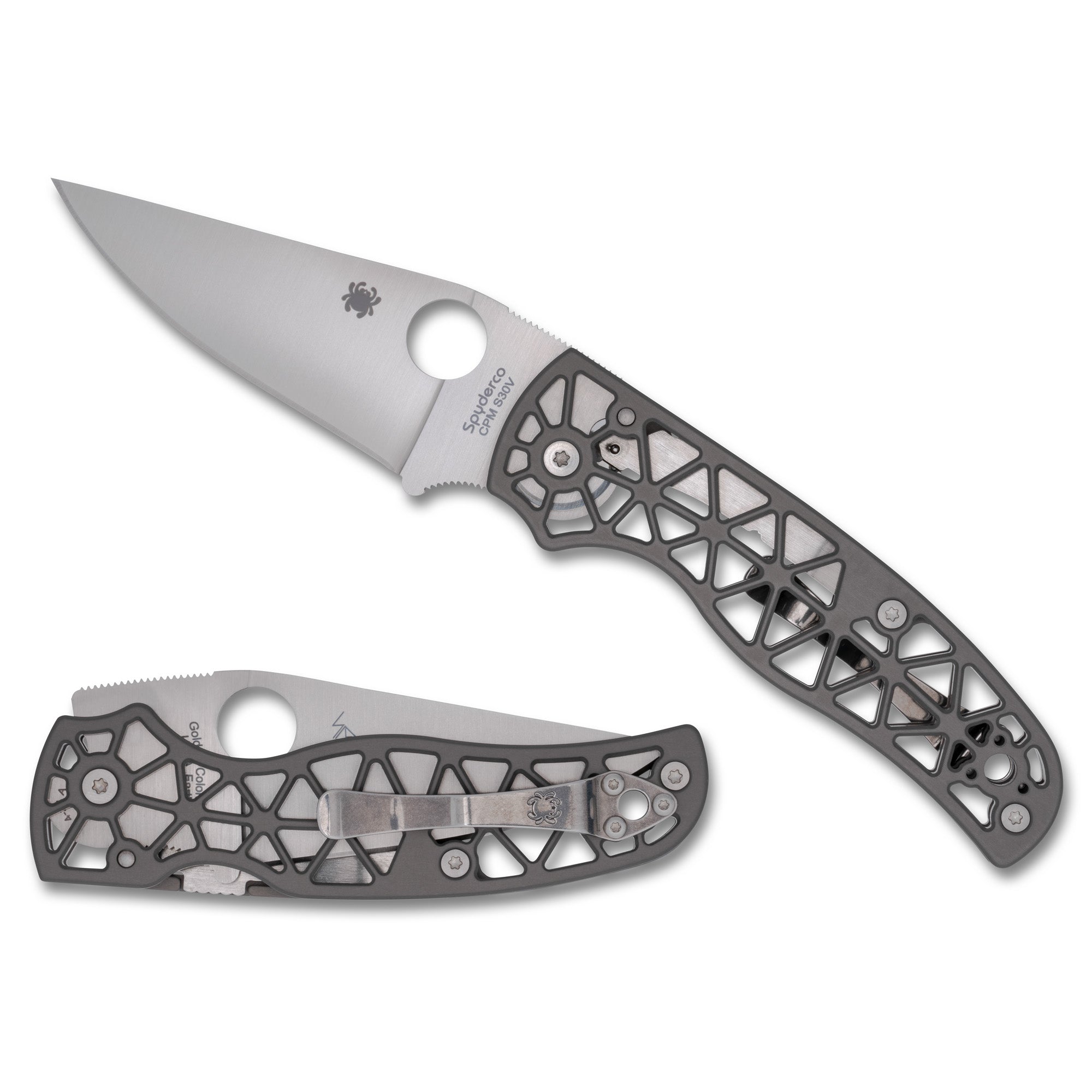 Spyderco Edgerati Folding Knife with CPM S30V Steel and Aluminum Handle