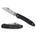 Spyderco Roadie XL Folding Knife - 2.74-Inch M398 Steel Blade with Black Handle