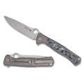 Spyderco Slym Folding Knife with M390 Steel Blade and Titanium Handle - Model C271TIP