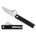 Spyderco Essenza Folding Knife with N690Co Steel Blade and Reversible Pocket Clip