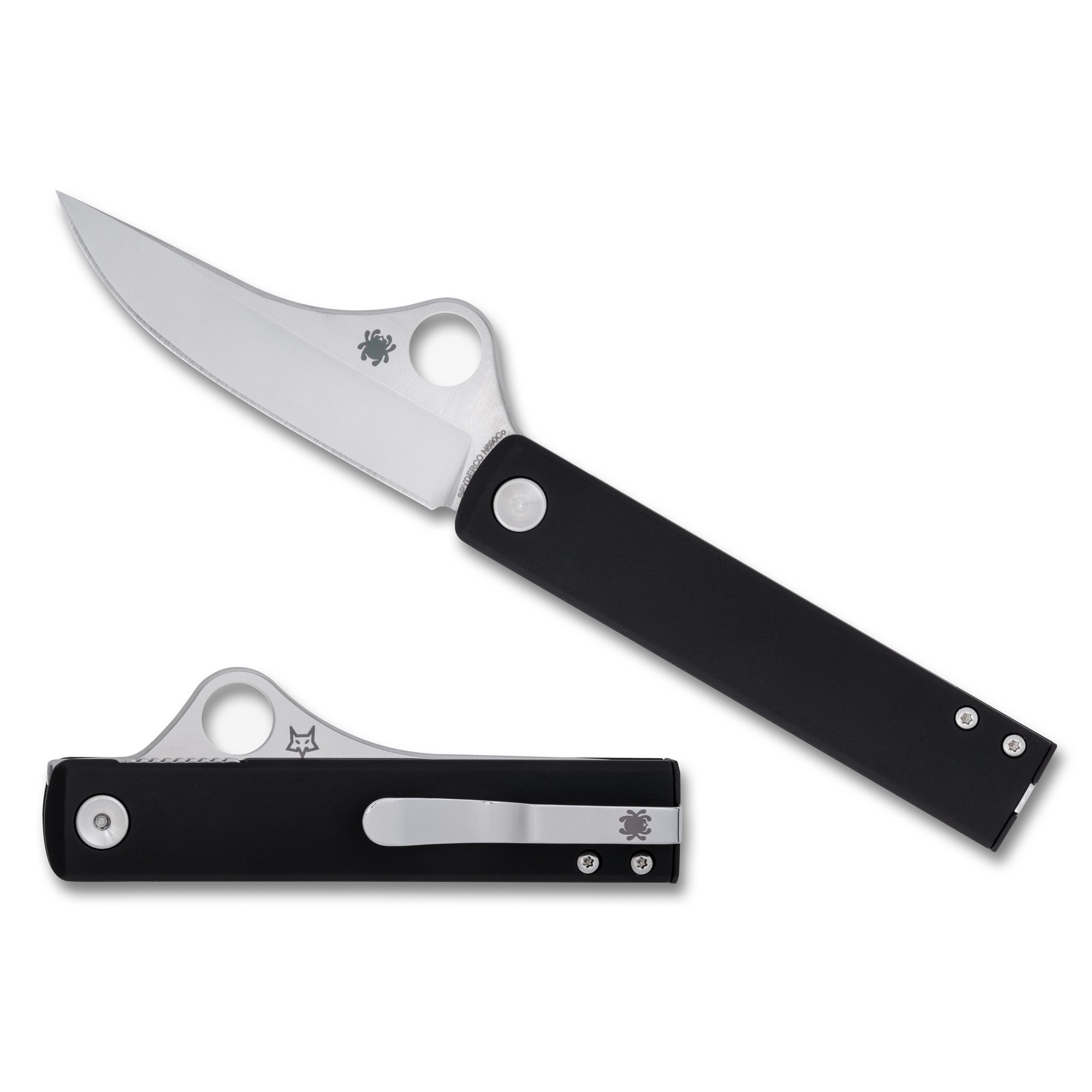 Spyderco Essenza Folding Knife with N690Co Steel Blade and Reversible Pocket Clip
