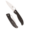 Spyderco Mantra 4 CF Folding Knife Model C274CFP with 3.34-inch Plain Edge and Black Handle