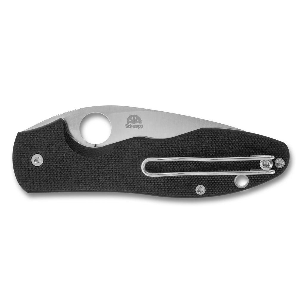 Spyderco Retract Folding Knife with 3.4-Inch Curved Blade and G-10 Handle, Model C276GP