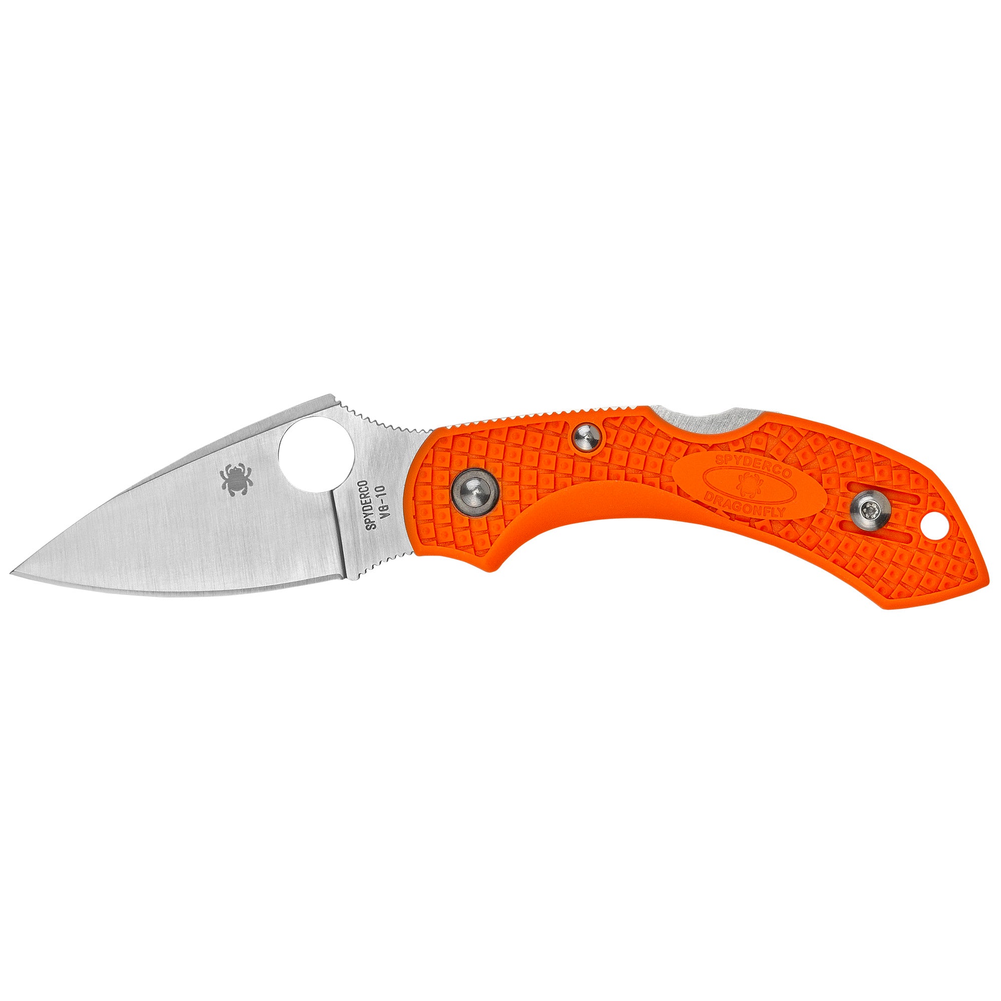 Spyderco Dragonfly 2 Folding Knife with VG-10 Blade and Orange FRN Handle