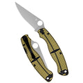 Spyderco Military 2 Salt Folding Knife with CPM MagnaCut Blade and Yellow Handle - Model C36GBKYLMCP2