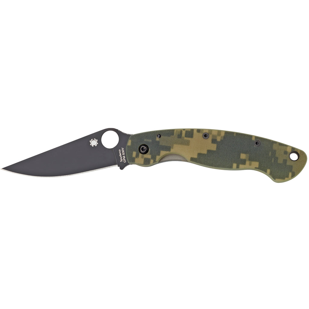Spyderco Military Model G-10 Camo Folding Knife (Part #C36GPCMOBK)