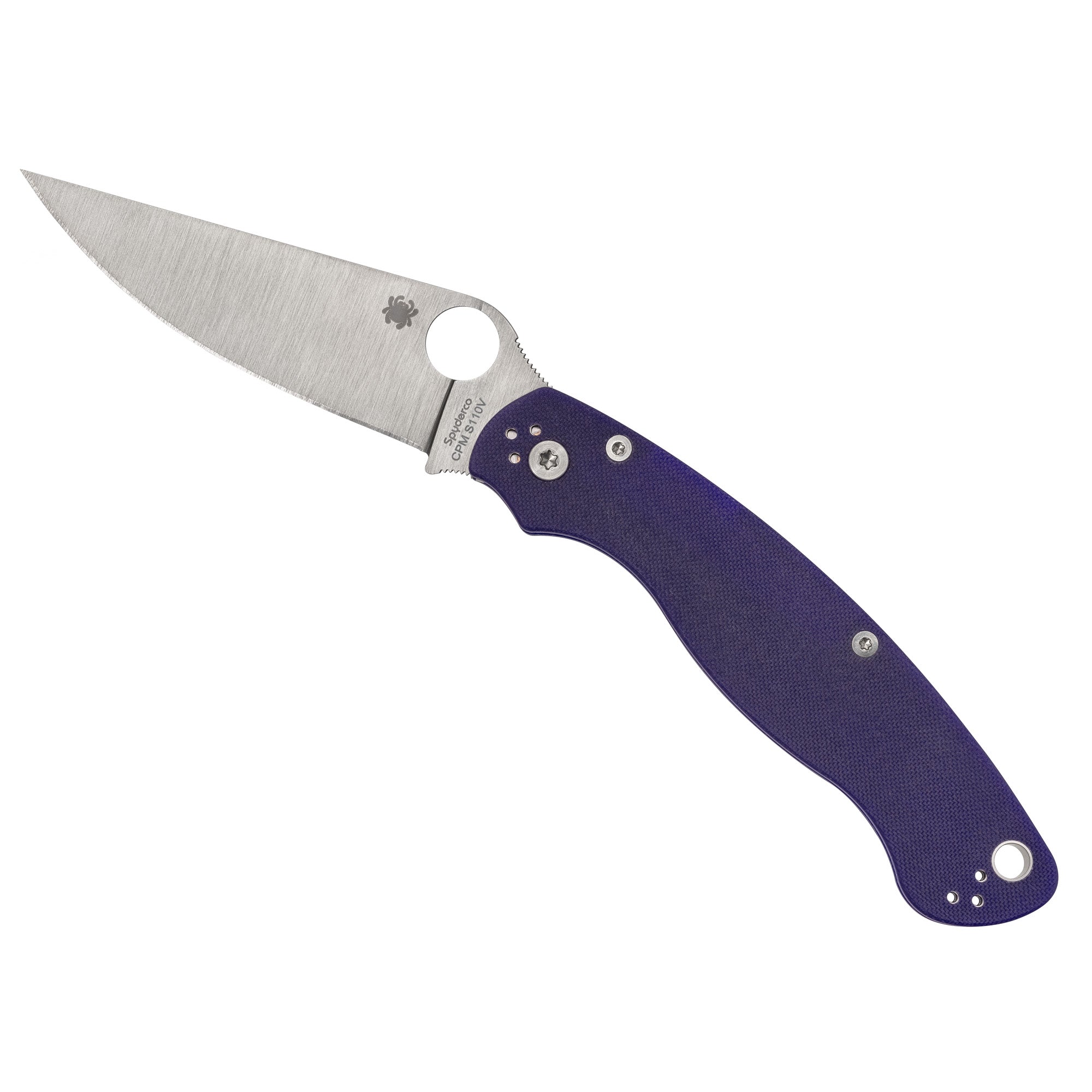 Spyderco Military 2 CPM S110V Folding Knife - Blue Handle, Model C36GPDBL2